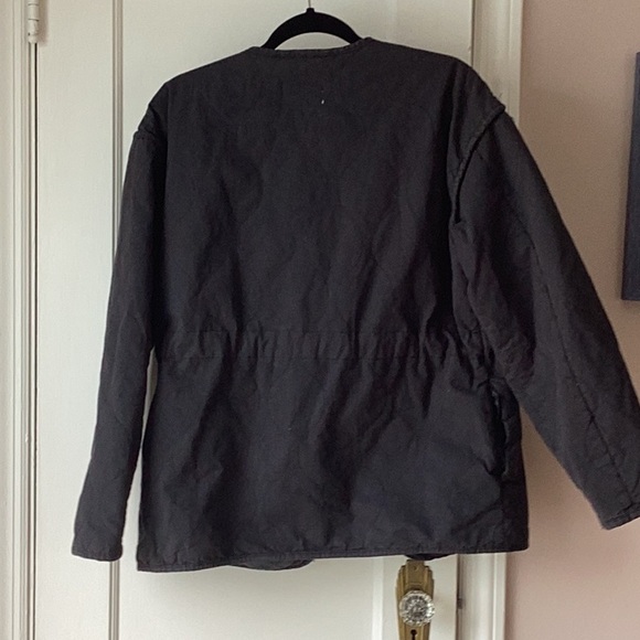 NWT Universal Thread Women's Cotton Twill Jacket - Black/Charcoal Gray - Picture 4 of 4